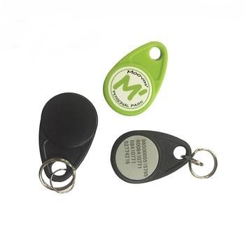 China Smart ABS 13.56 Mhz RFID Key Fob Balnk Or Laser Printing For Access Control for sale