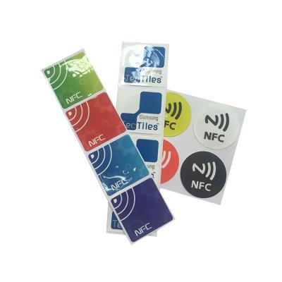 China Custom Printing 215 213 NFC Tag Sticker 13.56mhz 1cm - 10cm Reading Distance for sale