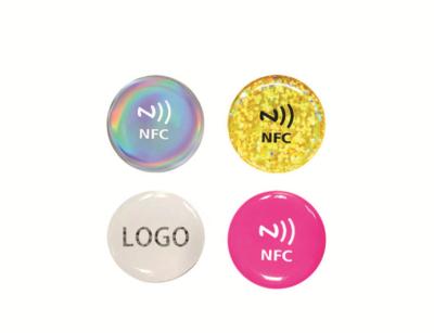 China PET PVC Micro NFC Epoxy Tag Stickers ISO14443A In de marketingpromotie Te koop