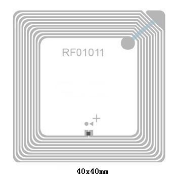 China Dia 25mm RFID Inlay 1cm - 3cm Rango de lectura 13.56MHZ RFID Inlay seco en venta