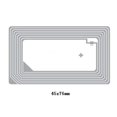 China 85.5*54mm HF RFID Inlay PET Material 13,56MHZ Frequência Antenna gravada à venda