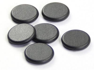 China Black Coin 13.56 Mhz RFID Tags 125khz PVC Smart Rfid Tags For Access Control for sale