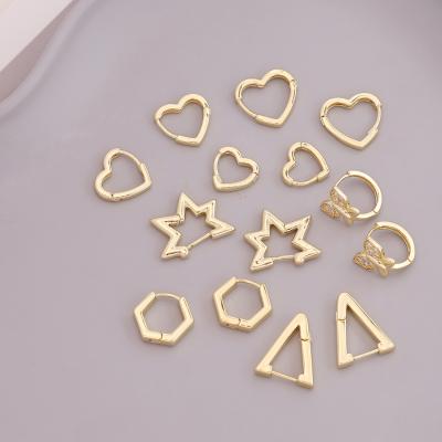 China New Hot Sale Neo-Gothic Style Geometric Metal 18K Gold Plated Gothic Earrings Women's Earrings for sale