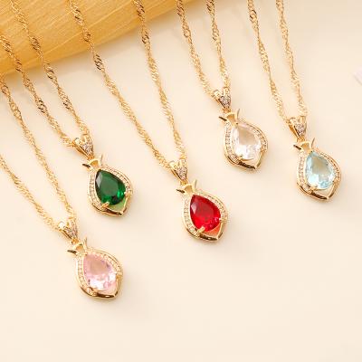 China FASHIONABLE Multicolor Fashion Creative Necklaces Crystal Rhinestone Necklace For Women for sale