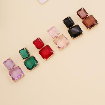 China FASHIONABLE Crystal Pendant Earrings Fashion Long Earrings For Women for sale