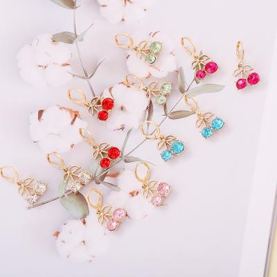 China New Trendy Simple Cherry Earrings For Women Fashion Earrings for sale