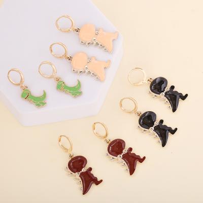 China TRENDY little dinosaur earrings for women fashion cute earrings for sale