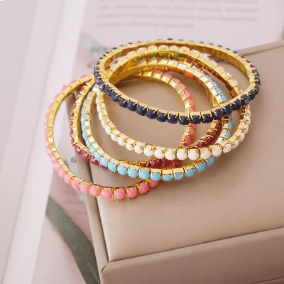 China TRENDY Bangle Set Fashion Vintage Acrylic Bangle For Women for sale