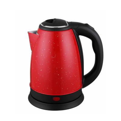 China 360 Degree Base 1.8L Red Color Design Stainless Steel Water Tea Kettle Manufacturing Hervidor Ceramic Marble Wholesale Electrico for sale