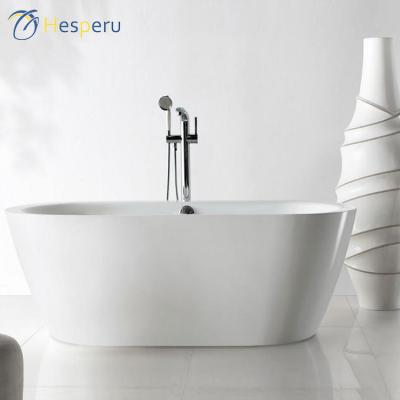 China Free Standing American Standard White Bathroom Height 1700mm Oval Acrylic Bathtub for sale