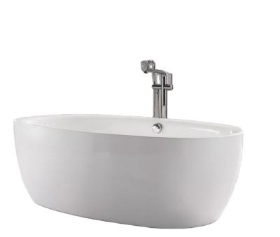 China Modern White Acrylic Material Hotel Household Bathtubs Free Standing Bathtubs Foshan for sale