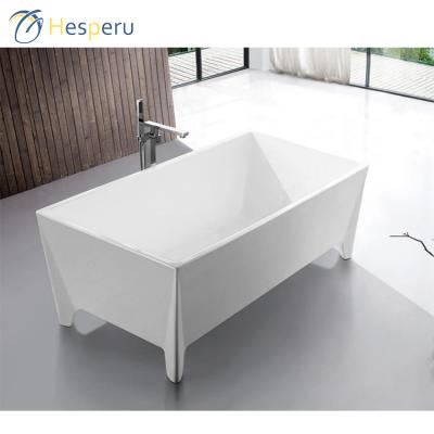 China Stone Bathtub Artificial Pure Acrylic Bathroom Freestanding Bathtub With Legs for sale