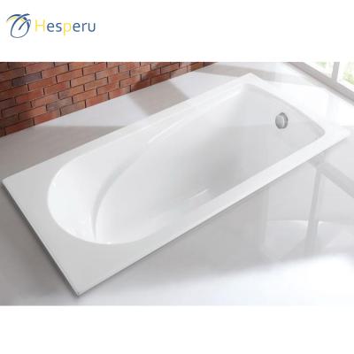 China Modern Rectangular Embedded 1.6M Embedded Bathtub Acrylic Built In Small Bathtub Bathroom Bathtub for sale