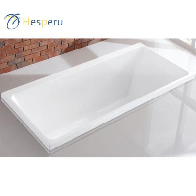 China Bathroom Modern Acrylic Bathtub Adult Embedded Artificial Small Built In Bathtub For Hotel for sale