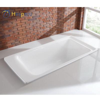 China Acrylic Enclosed Hotel Standard Size Built In Bathtub Low Price Bathroom Drop In Bathtub for sale