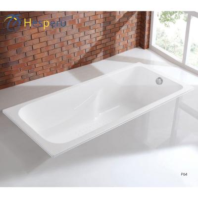 China Hotel Used Bathroom Embedded Embedded Mini Bathtub Adult Acrylic Rectangular Bathtub Drop for sale