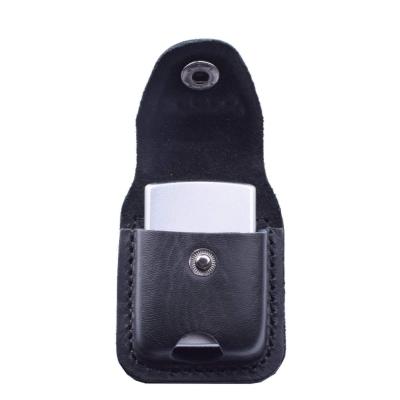 China Gifts Leather Luxury Belt Buckle Pouch Bag Lighter Case Holder Lighter Case For Zippo for sale