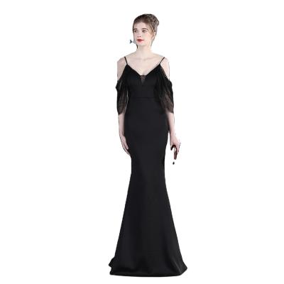 China New Arrival Anti-wrinkle Best Price Cocktail Dresses V-Neckline Spaghetti Formal Elegant Cocktail Dresses for sale