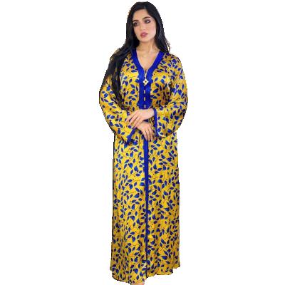 China Plus Size New Fasion Islamic Clothing Moroccan Maxi Dress Luxury Abaya Dubai Eid Plus Size Monsoon Islamic Abaya Kaftan for sale