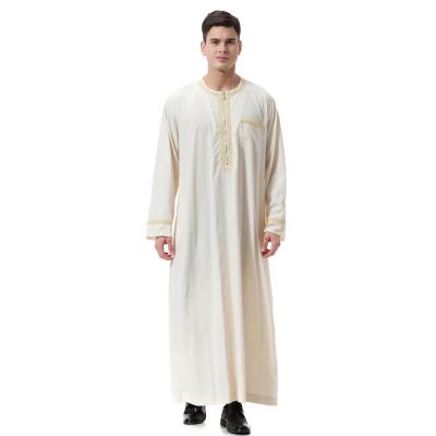 China Modern Thawb New Arrival Male Thobe Mens Dress Islamic Islamic Clothing Long Robe Plus Size Thawb Jubbah Dubai Abaya For Men for sale