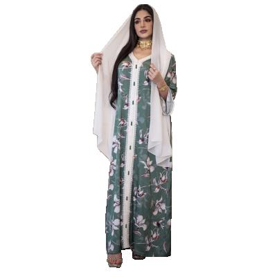 China Plus Size Abaya Factory Supply Islamic Fashion Plus Size Copy Turkey Dresses Women Muslim Abaya Silk Islamic Clothing for sale