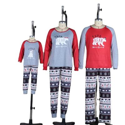 China 2021 QUICK DRY kids winter sleepwear kid matching mom dad and me christmas family pajamas christmas family pajamas sets for sale