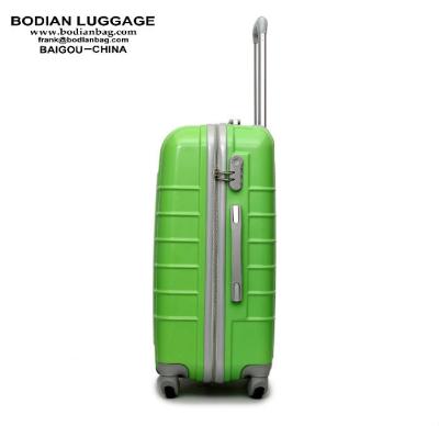 China 20'' 24'' 28'' 3-piece set ABS+PC film hard shell trolley luggage suitcase Baigou factory for sale