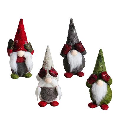 China Christmast Ornament Christmas Decorations Leaned Faceless Cherry Dolls Ornaments Children's Creative Plush Toys for sale