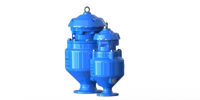 China Single Chamber Sewage Air Valve , Triple Function Combination Air Release Valve for sale