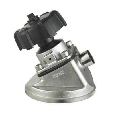 China Hygienic Stainless Steel Tank Bottom Valve With Butt Weld Connection Ends for sale