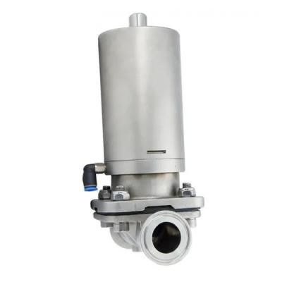 China Stainless Steel Tri Clamp Diaphragm Valve With Pneumatic Actuator for sale