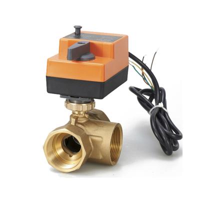 China Electric Operated Ball Valve , 12V Motor Actuated Brass Ball Valve for sale