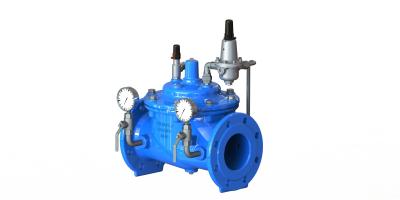 China Ductile Iron Water Flow Regulator Valve , Robust Pressure Relief Valve for sale