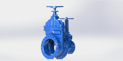 China Soft Seated Water Gate Valve , FBE Coated Ductile Iron Flanged Gate Valve for sale