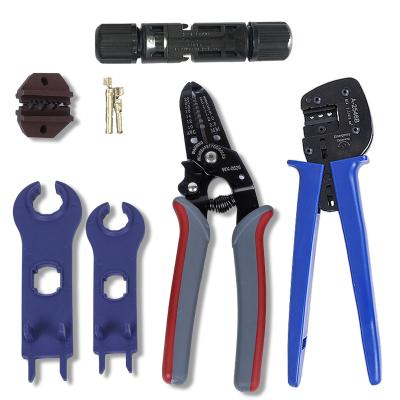 China Solar Connectors Crimp Tool for 2.5/4/6mm2 Solar Cable, PV Crimping Tools Pliers for DIY Solar Power Systeml A-2546B-4 KIT Solar Tools for sale