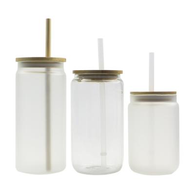 China New design wholesale price glass coffee cup disposable glass cup with straw sippy cup for sale