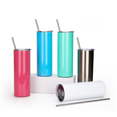 China Free Sample 12oz Tumbler Insulated Stainless Steel Sublimation Sustainable Lean Water Bottle With Straw for sale