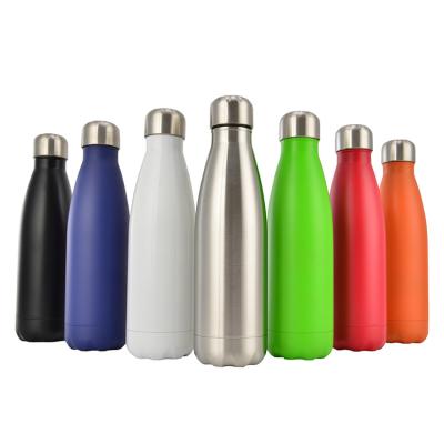 China Factory Sublimation Double Wall Stainless Steel Logo Double Wall Stainless Steel Cola Shape Insulated Vacuum Flask PORTABLE Custom Water Bottle for sale