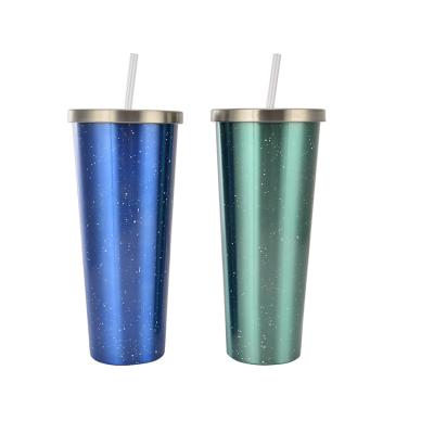 China PORTABLE Amazon Desktop Stainless Steel Hot Water Vacuum Coffee Water Cup With Straw for sale