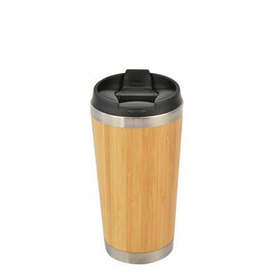 China Logo New Design Sustainable Custom Portable Camping Eco-friendly PP And Bamboo Cups Coffee Water Mug for sale