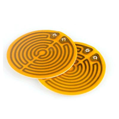 China Custom Lab Size 12V Kapton Polyimide Film Circular Heater for sale