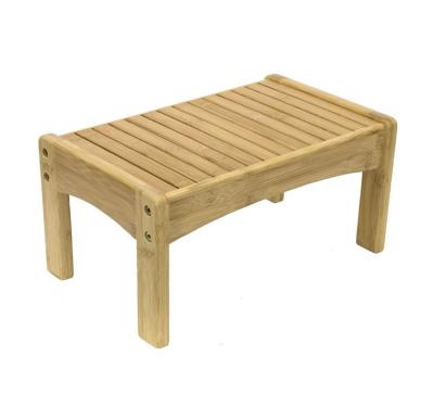 China Storage Factory Wholesale Price Small Step Stools Wooden Foot Rest Stool For Kids for sale