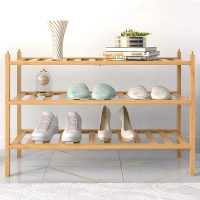 China Promotional Expandable 3 Row High Quality Easy Set Multi Purpose Shoe Rack for sale