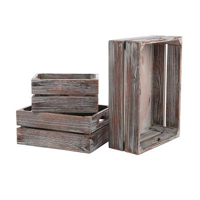 China High Quality Unique Design Eco-friendly Mini Storage Box Crate Custom Wooden Storage Box for sale