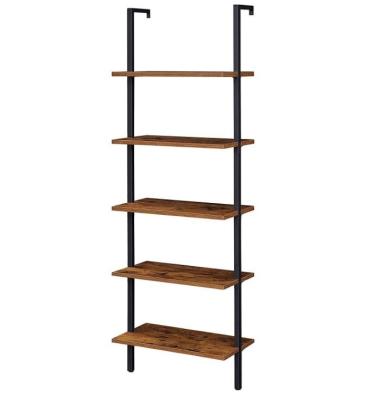 China 5 Floor (Other) Adjustable Custom Wooden Rack Shelf Floor To Ceiling Storage Display Wooden Shelf for sale