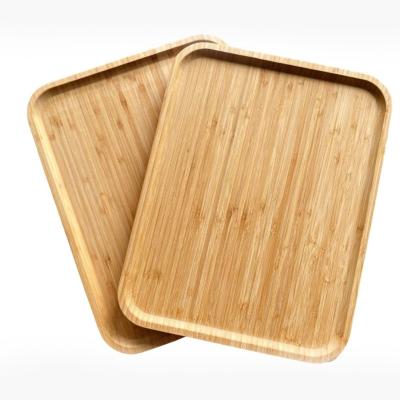 China Folk Kitchen Tableware Bathroom Decoration Cheese Tray Dish Dinner Eco-friendly Art Bamboo Wood for sale