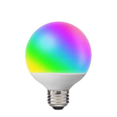 China Edison Bulbs Vintage Edison Dimmable RGB Wifi Lamp 8W E26 E27 Smart Home Low Lighting Sensor G95 Led Bulb for sale