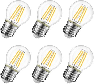 China WAREHOUSE/office G45 led filament led filament light bulb G45 2W 4W Edison Light Bulb E27 E14 LED filament light for sale