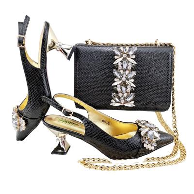 China Light Cheap Factory Price Fashionable And Elegant Wear Comfortable Shoes And Bag Set for sale