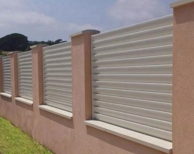 China Easily Assembled Aluminum Metal Welded Clear Vision Fence Exterior Panels Picket Privacy Fence for sale